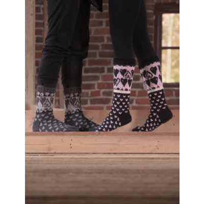 Villasukkia ja värssyjä Sydämet naiset ohje, FIN