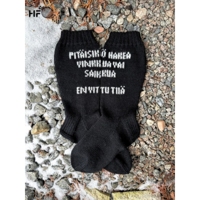 En vittu tiiä -sukat ohje, FIN