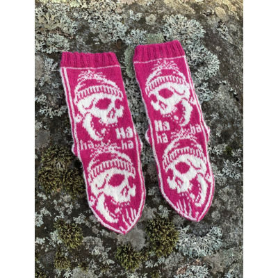 Hohottajat (lyhyet), pinkkivalkoiset, koko 35-37