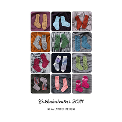 Niina Laitinen Sukkakalenteri 2021 (ohjeet)