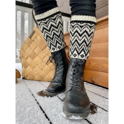 Nummi kirjoneulesukat ohje, FIN