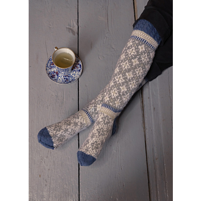 Villasukkia ja värssyjä Lumihiutale ohje, FIN