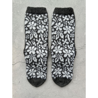 Metsäkukkia, harmaa / valkoinen, koko 38-40