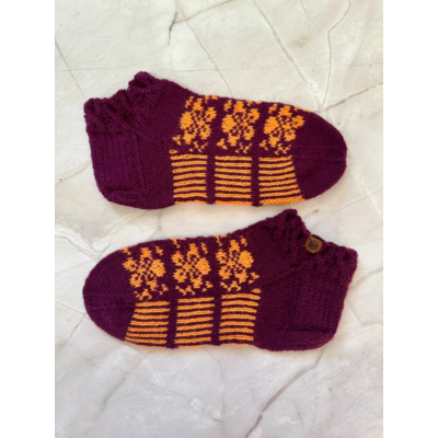 Kukkikset, violetti/kirkas oranssi, koko 38-40