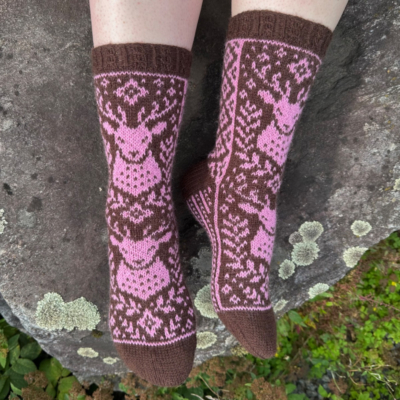 Kruununperijä, ruskea/vaaleanpunainen, koko 38-40