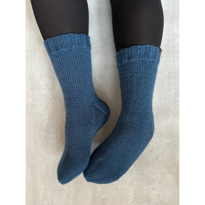 Hand Finnished perussukat, sininen, koko 35-37