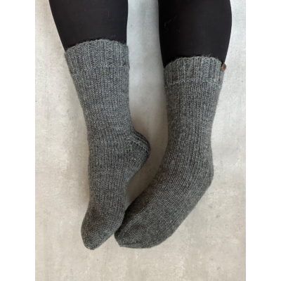 Hand Finnished perussukat - harmaa