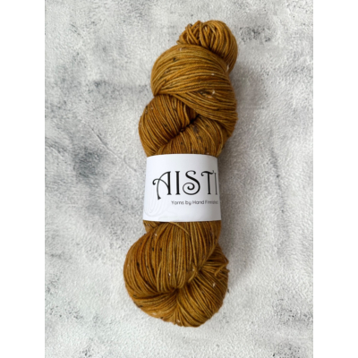 Aisti ohut tweed sukka, 100 g / 400 m, Kermatoffee