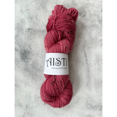Aisti ohut tweed sukka, 100 g / 400 m, Punaherukkamehu