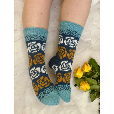 Mummola-sukat, 38-40, sinisen sävyt