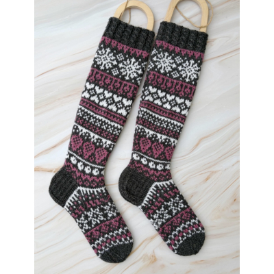 Joulukalenterisukat 2024 ohje, FIN