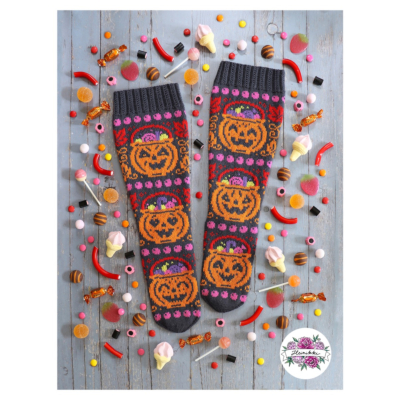 Karkkikierros-sukat ohje, FIN