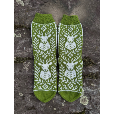 Kruununperijä, vihreä/valkoinen, koko 41-43