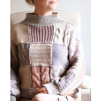 Piece by Piece villapaita ohje, FIN